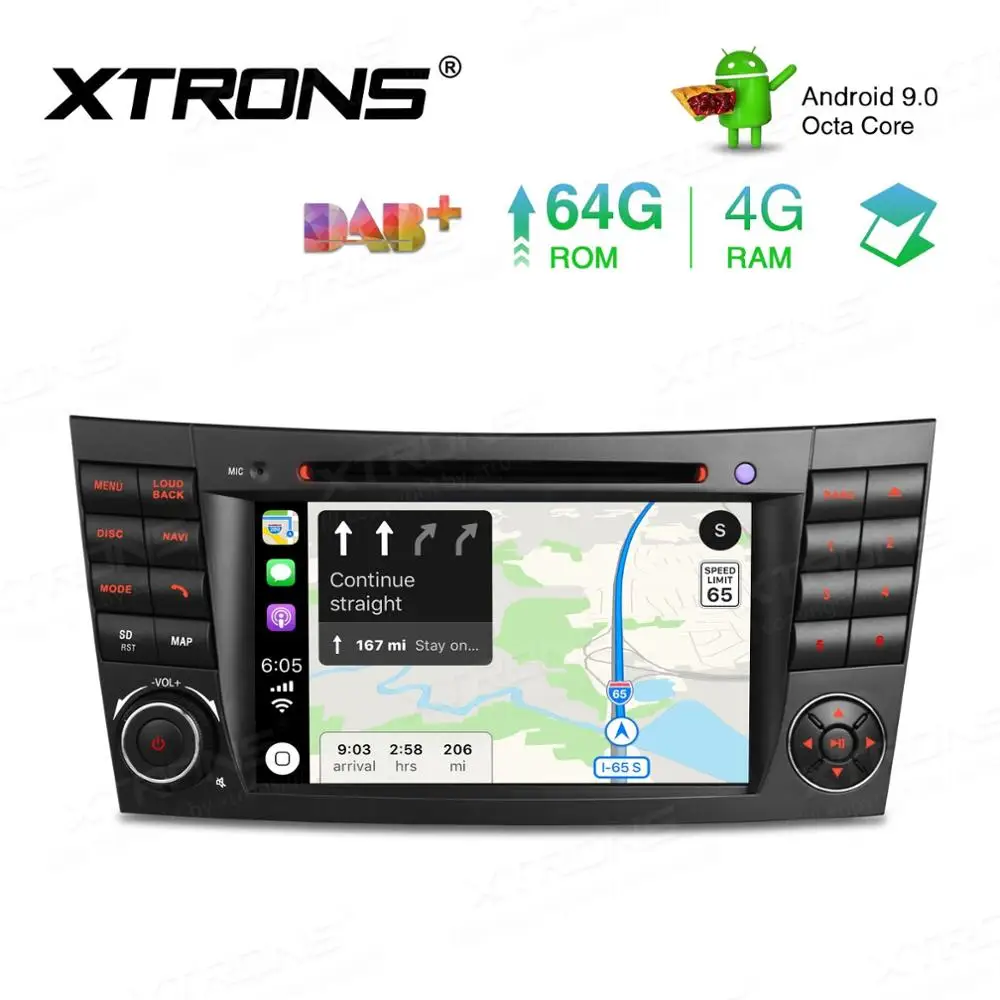 

7" Android 9.0 OS Car DVD Multimedia Navigation GPS Radio for Mercedes-Benz E-Class W211 2002-2008 (E200/E220/E240/E270/E280)