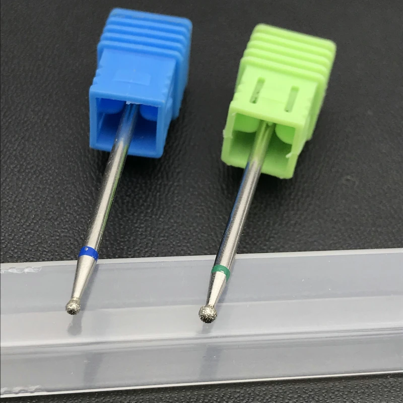 2 шт./компл. Стоматологические алмазные боры круглые фрезы для ногтей