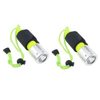 

Diving Flashlight Underwater 50M Torch T6 Led 18650 Rechargeable Led Light Lamp for Scuba Diving Night Snorkeling and Other Outd