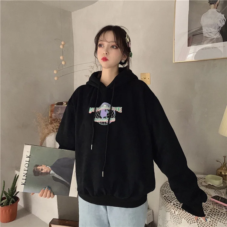 Hyuna вентиляционная Сеть Красная авокадо зеленая с длинным рукавом Толстовка Студенческая матча зеленая универсальная свободные топы
