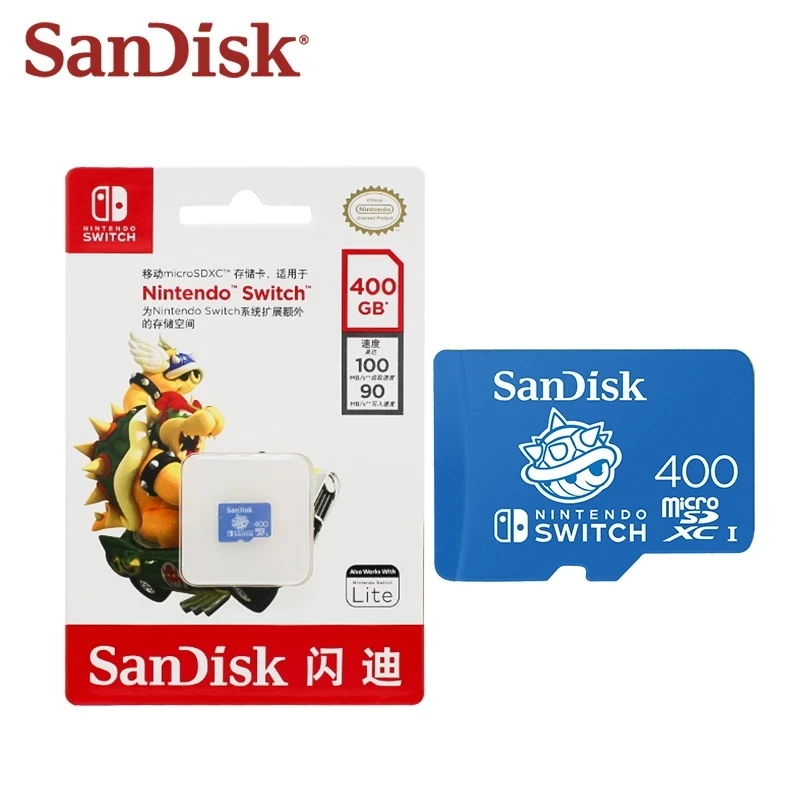 New SanDisk 256GB 128GB Micro SD Card U3 400GB Flash Card Memory Card 4K  Ultra HD TF Card Original For Nintendo Switch