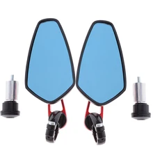 В байкерском стиле с металлической ручкой Бар Конец Зеркало заднего вида боковые зеркала 7/8 дюймов(22 мм