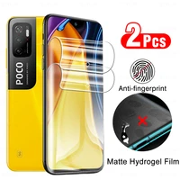 2 Pcs Matte Anti-fingerprint Hydrogel Film Für Xiaomi Poco M3 Pro 5G Screen Protector Auf Pocom3 M 3 M3pro 4G Keine Schutz Glas