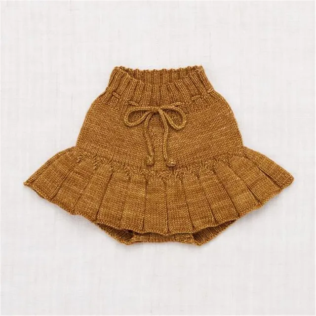 Enkelibb Misha And Puff Design 40% Merino Wool Kid Girl Knit Skirt