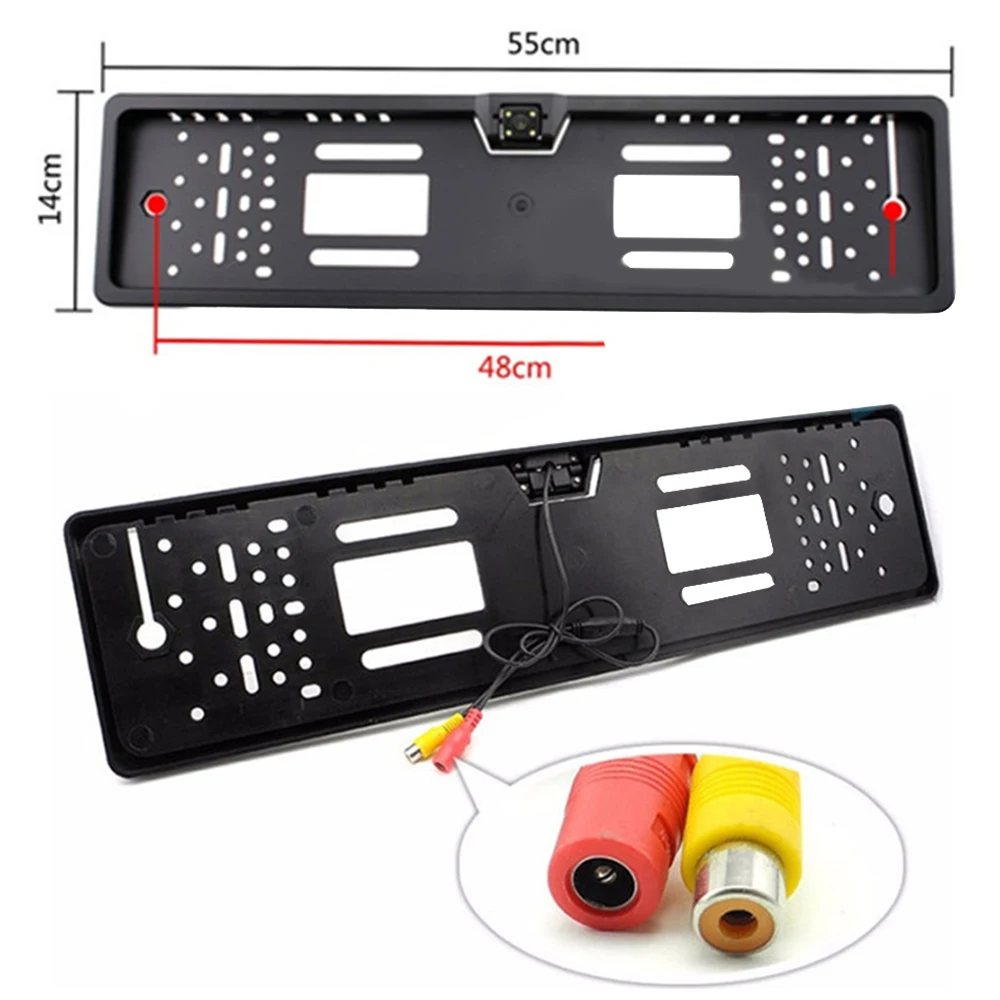 Универсальные автомобильные номера, Европейская Рамка для номерного знака, Автомобильная камера заднего вида, резервная камера заднего вида, парковочная камера, номерные рамки