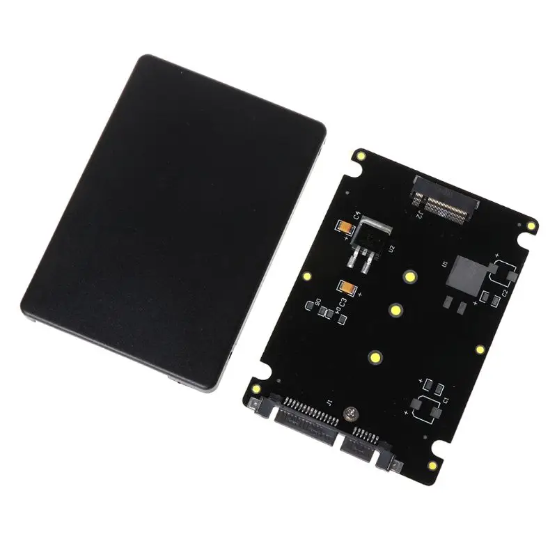 1 шт. жесткий диск коробка M.2 NGFF (SATA) SSD до 2 5 дюймов SATA3 адаптер карта твердотельный
