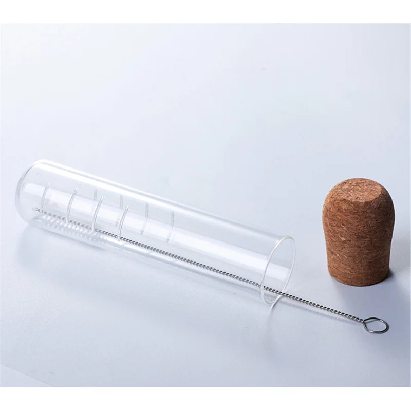 Description Picture 6 of itemTea Set Strainer with Cork Lid Mini Transparent Empty Filter Holder Design Heat-resistant Teaware Tools for Restaurant Shop