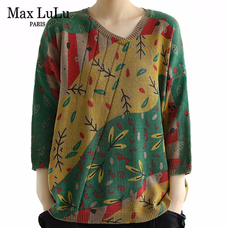 

Max LuLu 2020 New Spring Korean Fashion Designer Ladies Vintage Clothes Women Casual Loose Sweaters Female Streetwear Pullovers