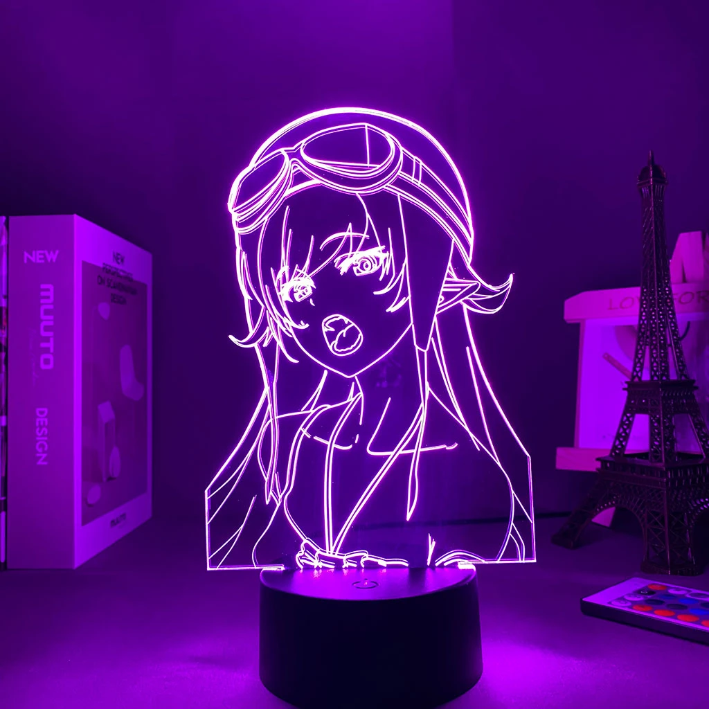 Anime 3d Lamp Led Night Light Bakemonogatari Shinobu Oshino For Bedroom Decor Gift Colorful Nightlight Night Lights Aliexpress