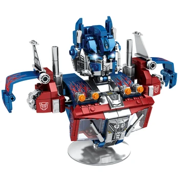 

New MOC Optimus Prime Star Soldier Transformer Robot Bust Action Figures Building Blocks Construction Toys For Boys Child Gift
