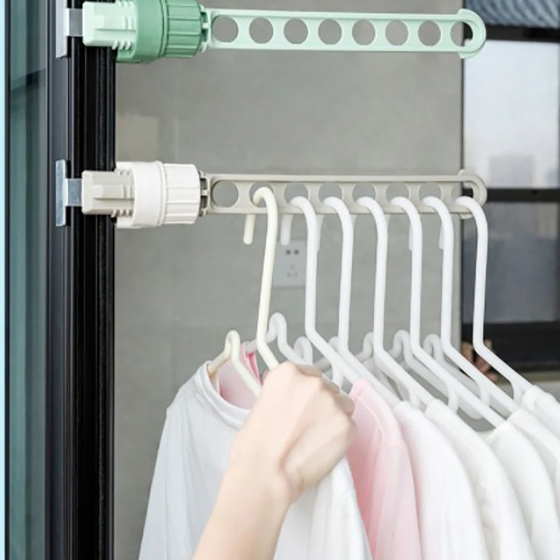 

Outdoor Business Trip Portable Window Frame Clothes Hanger Portable Indoor Window Drying Rack Indoor Hanging Rack For Clothes