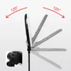 Yidoblo Black FD-480II LED Light Ring Kit Bi-color 96w Selfie Light Video Ring Light Lamp with Light Stand Bag Led Makeup Right 5