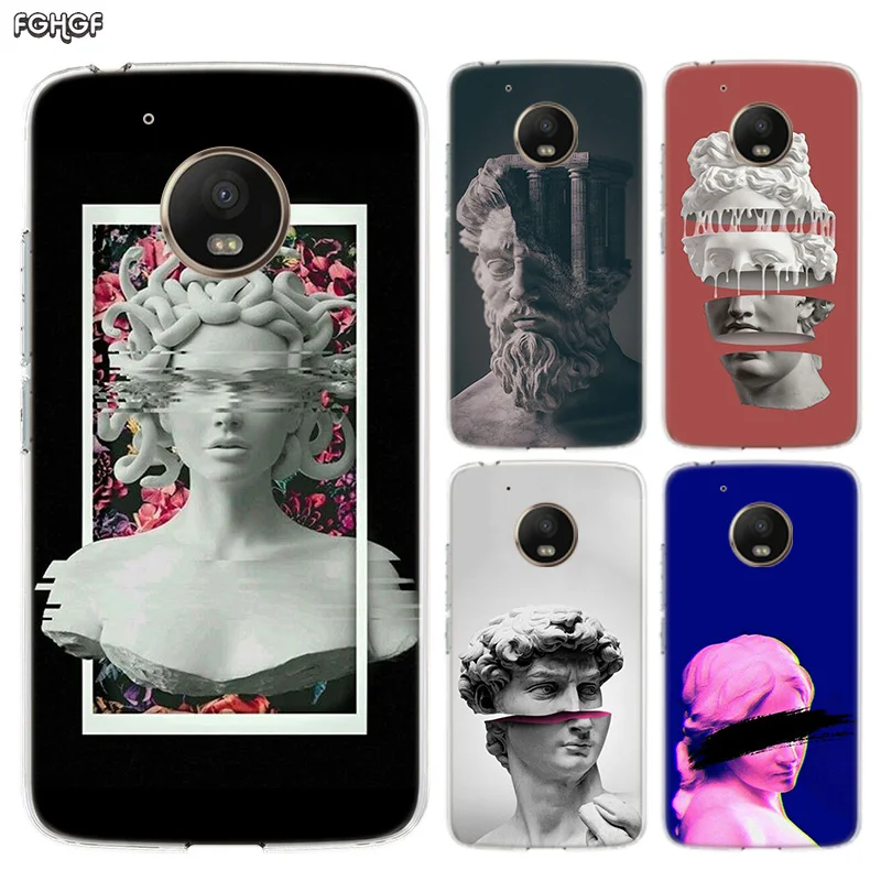 

Medusa Vaporwave Art Silicone Riverdale Shell Back Case For Motorola MOTO G7 Power G5 G5S G6 E4 E5 Plus G4 Play Cover