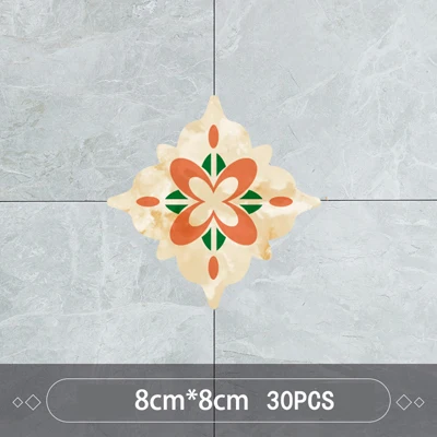 Floor Stickers NO.9 30 шт./компл. самоклеющаяся ПВХ керамическая плитка наклейка s Водонепроницаемая настенная виниловая наклейка художественная диагональная напольная наклейка s украшение дома - Цвет: Floor Stickers NO.9