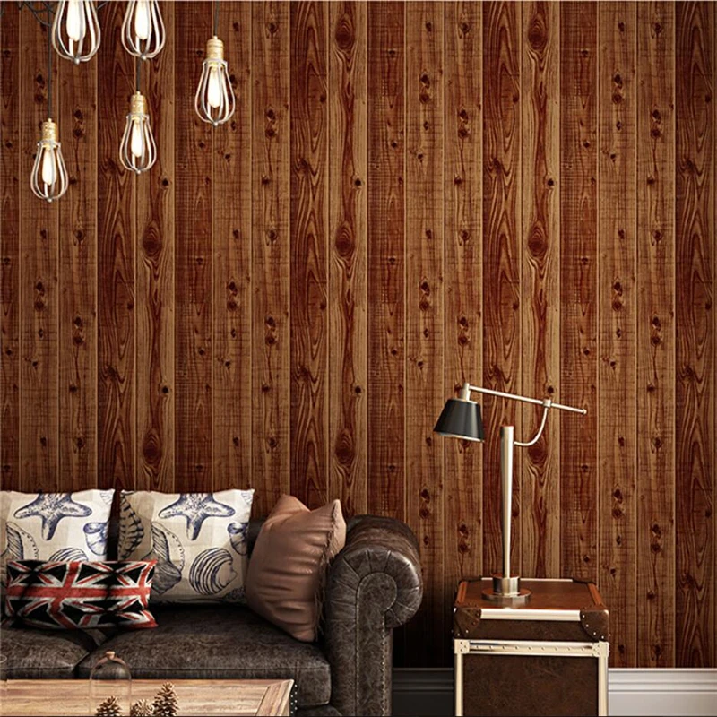 wellyu Imitation wood plank retro nostalgic texture color Chinese classical style 3d wallpaper | Обустройство дома
