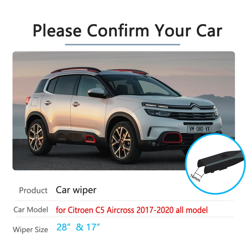 Pour Cristaux en C5 Aircross C5-Aircross 2017 ~ 2020 2018 2019 Voiture  Essuie-Glace Pare-Brise Avant Pare-Brise Wretraités Accessoires De Voiture  - AliExpress