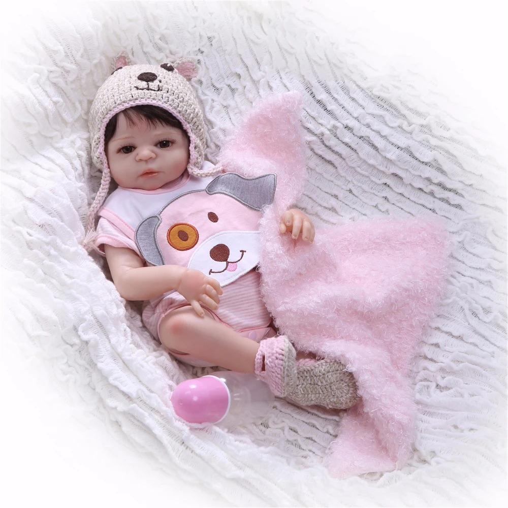 

19inch 48cm Reborn Dolls Babies Toys for Children Handmade Full Silicone Bebes Reborn Doll Toddler Baby Dolls Kids Xmas Gifts