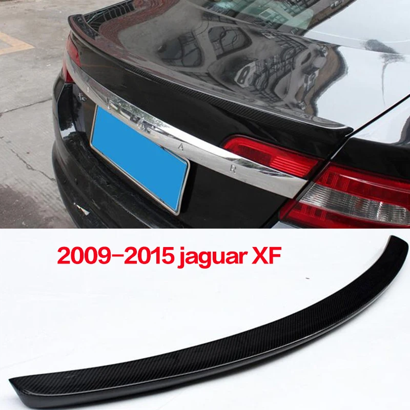 

for Jaguar XF Carbon Fiber Spoiler Trunk Boot Wing Rear bumper Spoiler 2009 - 2015 Rear lip car tail fin Jaguar Auto parts