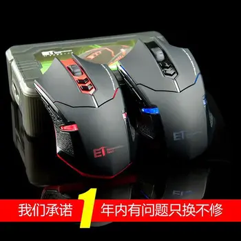 

ET Wireless Mouse X08 Mute Mouse Game Shining Computer Mouse Optical Mouse Power Saving
