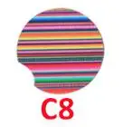 C8 18 стилей Термокружка коврик Кофе силиконовые коврики для кухни цветок чашка Радуга цвета подстаканник для домашние декоративные предметы - Цвет: C8