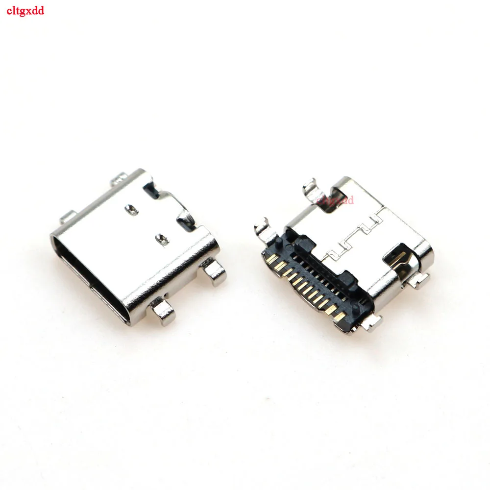 1Pcs TYPE-C-31-M-14 USB 3.1 Connector 12PIN 14P Fast Charging Female Socket  Plug To Solder Wire & Cable PCB Board Module