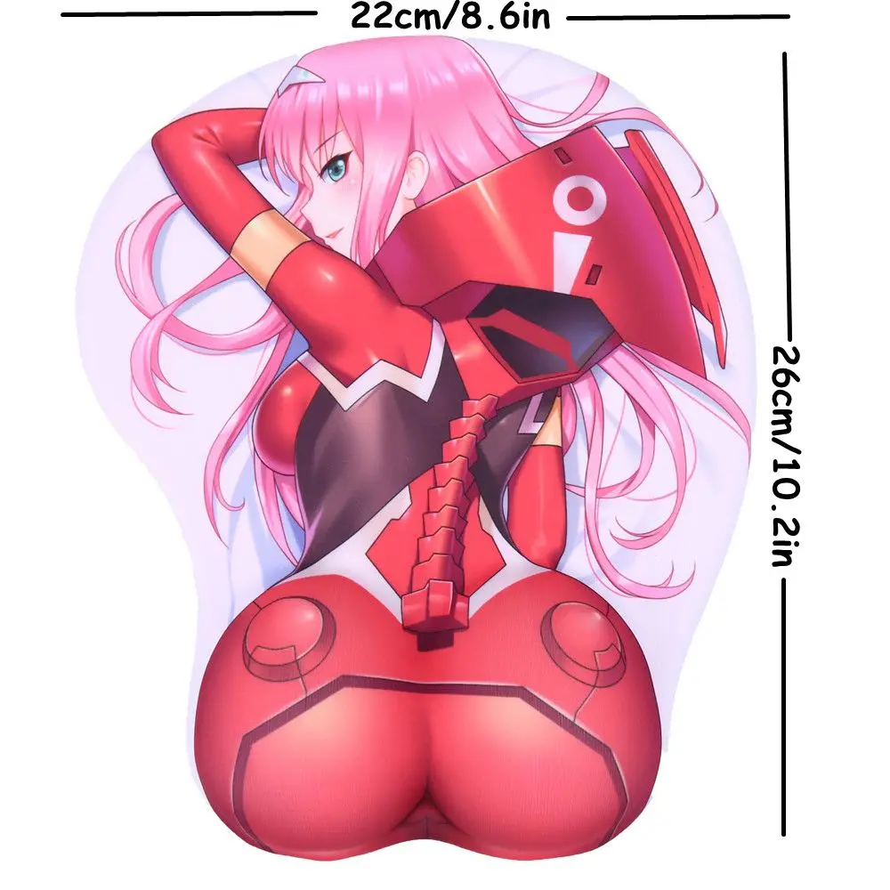 Darling in the Franxx Zero Two 3D Mouse Pad with Soft Wrist Rest