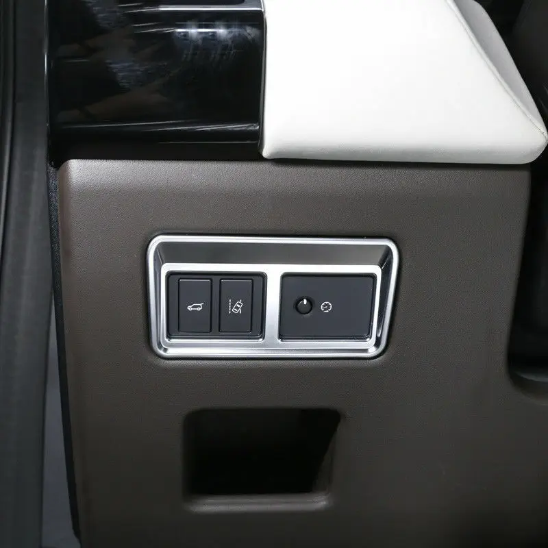 1x автомобильные аксессуары хромированная рамка переключателя для задней двери