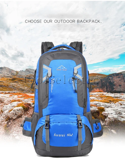 Angel Sport Waterproof Climbing Backpack Rucksack 40l/60l Outdoor