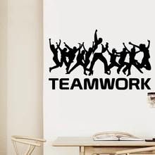 

Modern team work Frase Wall Stickers Pvc Wall Decals For Company Office Room Wallpaper Vinyl Sticker Poster