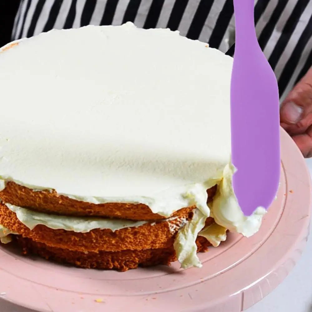 Твердый силиконовый шпатель Fissman скребок для выпечки и кондитерских изделий