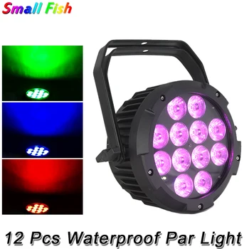 

2Pcs/Lot 12X18W LED RGBWA+UV Par Light Waterproof Wash Disco Light Professional Stage Lighting For Wedding Banquet Party DJ KTV