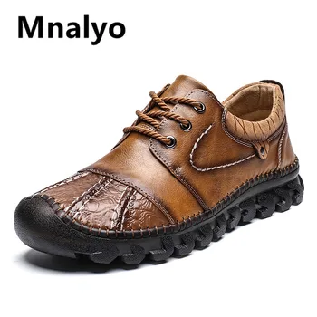 

2020 New High Quality Genuine Leather Men Shoes Outdoor Comfortable Casual Shoes Fashion Flats Loafers Moccasins Big Size 39-48