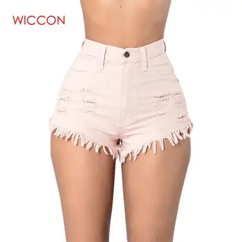 

Summer Women Shorts Fashion High Waist Elasticity Feminine Denim Shorts Solid Sexy Plus Size Lady Shorts