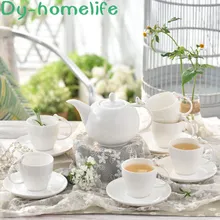 Европейский керамический кофейный чайный набор с птицами поднос