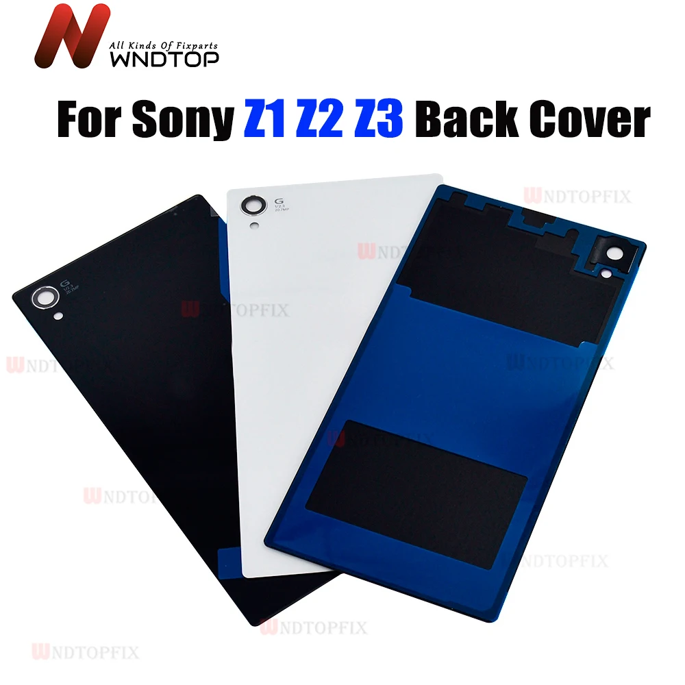 Задняя стеклянная крышка для Sony Z1 L39H C6902 Крышка батарейного отсека Z2 D654 Z3 L55T D6543