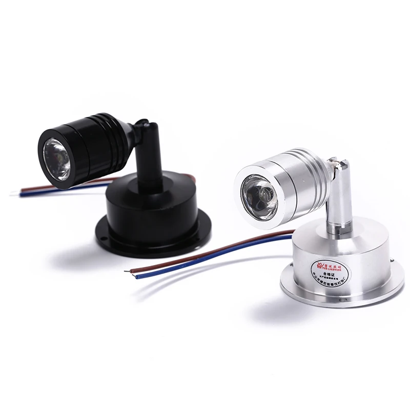 1PC LED Spotlights Mini Led Ceiling Down Lighting White/ Warmwhite Lighting Bulb For Cabinet Counter Showcase 1W AC85-265V