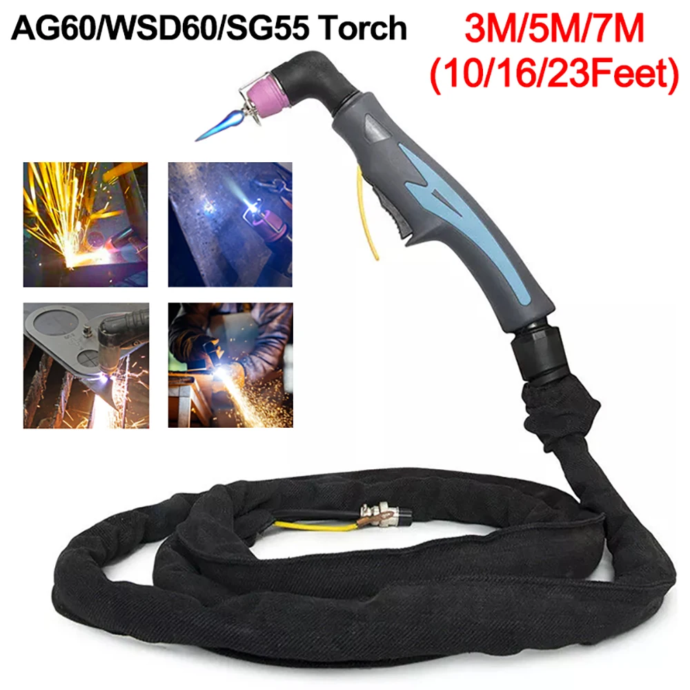 Plasma Cutter Air Plasma Cutter AG60 SG55 WSD60 Air Pilot Arc Torch 3/5/7M Plasma Cutting Torch CUT 18mm