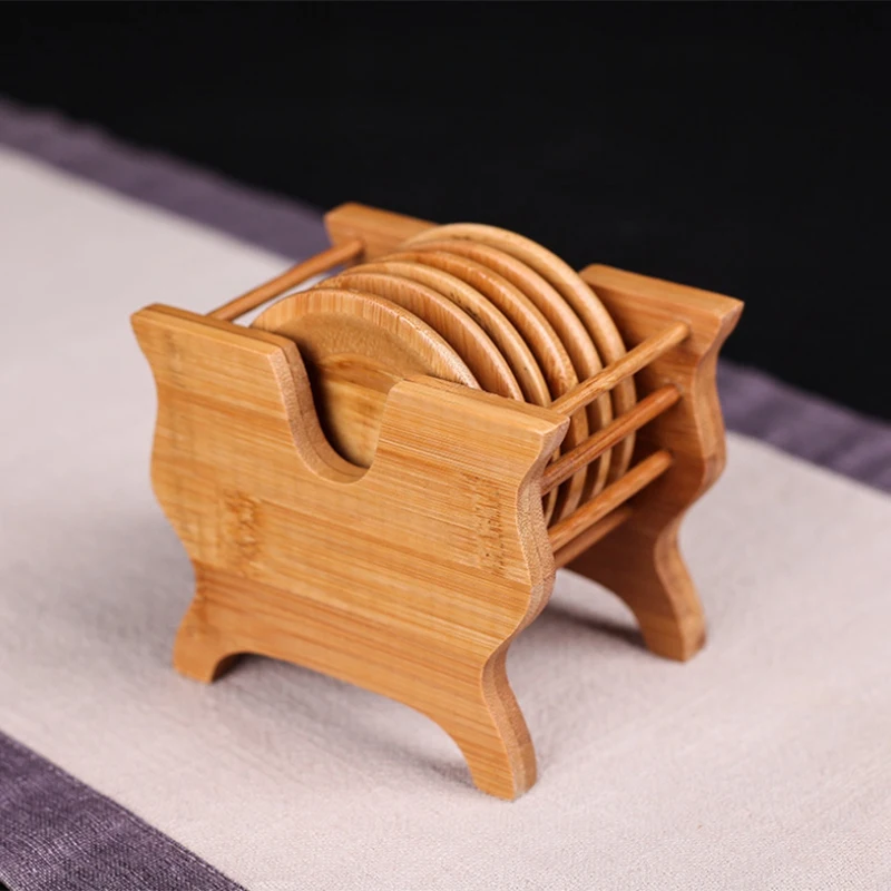 Новый чайный коврик подставка для блюдца изоляционный стола поднос бамбуковый