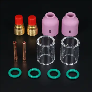 

Assorted Size TIG Gas Lens Collet Body For Welding Torch WP-9/20/25 Series 12pcs