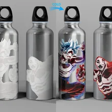 Дизайн холодное изменение цвета Гоку бутылка для воды Спорт на открытом воздухе бутылки для воды