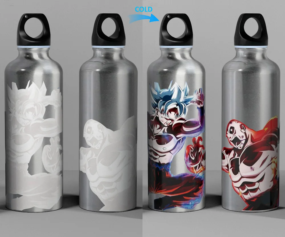 Новый дизайн холодное изменение цвета Гоку бутылка для воды Спорт на открытом