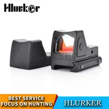 Mira telescópica óptica para caza Glock, mirilla de punto rojo Micro réflex, brillo ajustable, para Rifle, Airsoft