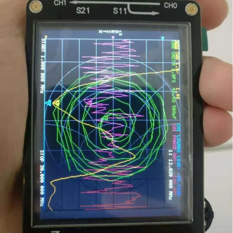 

50KHz-900MHz Vector Network Analyzer Nano Vna Part HF Vhf Uhf Antenne Analyse