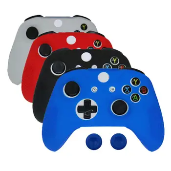 

ZOMTOP Soft Silicone Rubber Skin Gamepad Protective Case Cover Game Pad Joystick Accessories for Microsoft Xbox One S Controller