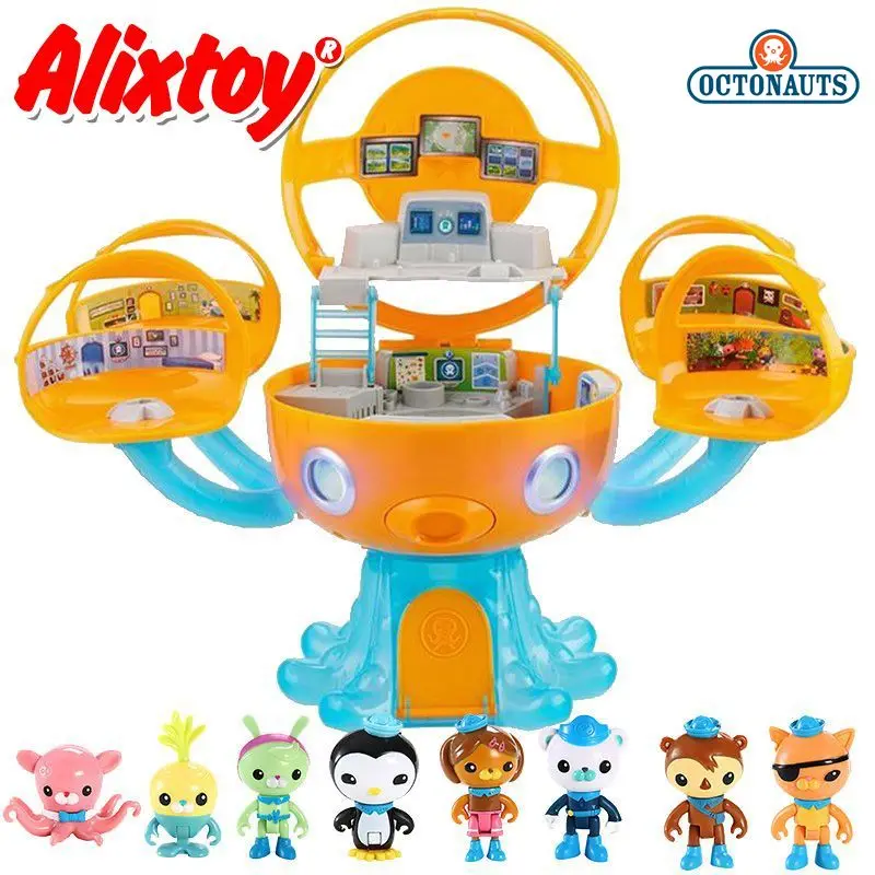 Экшн-фигурки Octonauts Octopus Castle Shark Adventure Plsyset игрушки для детей подарки на день