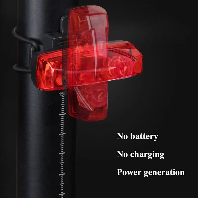 Bike Light Bicycle Taillight Induction Warning IPX 4 Waterproof Red