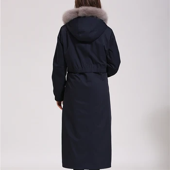 Günstig Frauen Neue Mode-Winter Große Größe Lose Mantel Verdicken Warme Kapuzen Reißverschlüsse Hohe Qualität Weibliche Taschen Fuchs Pelz Faux Pelz Mantel CY392