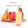 100pcs 55mm caliber PET Cups bottles for cans sealing machine 330ML 500ML 650ML PET Transparent Cans 3