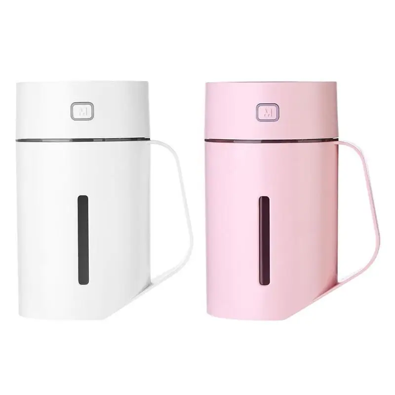 

420ml LED Air Humidifier USB Rechargable Ultrasonic Humidifier Cup Aroma Essential Oil Diffuser AIr Purifier Mist Maker Sprayer