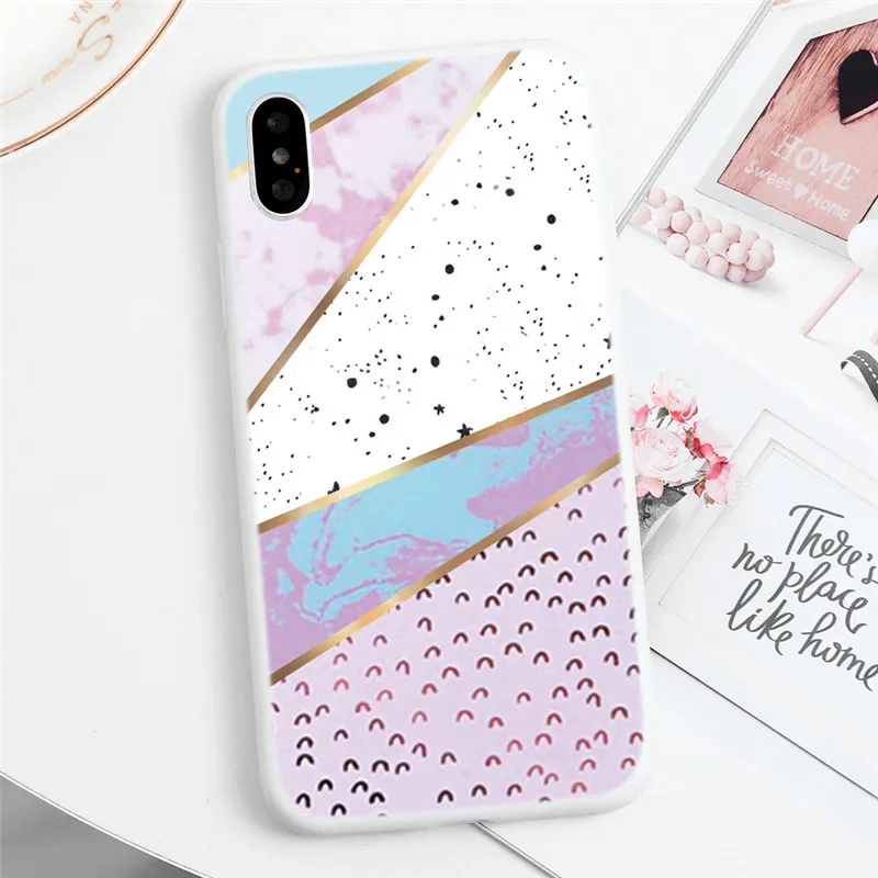 dlsduon Мрамор чехол для samsung A51 A71 A40 A50 A70 A8 J3 J5 J7 S8 S9 плюс для Coque iPhone 11 Pro Max XS XR X 7 8, 6, 6 S, Plus, чехол Крышка - Цвет: dlsduon